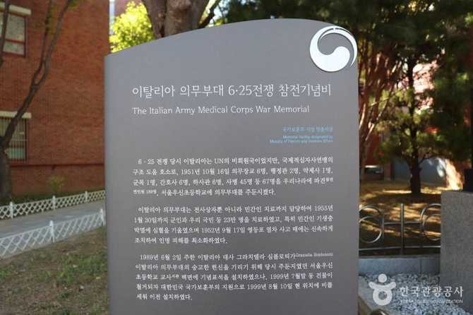 이탈리아 의무부대 6·25전쟁 참전 기념비와 역사적 의미 4